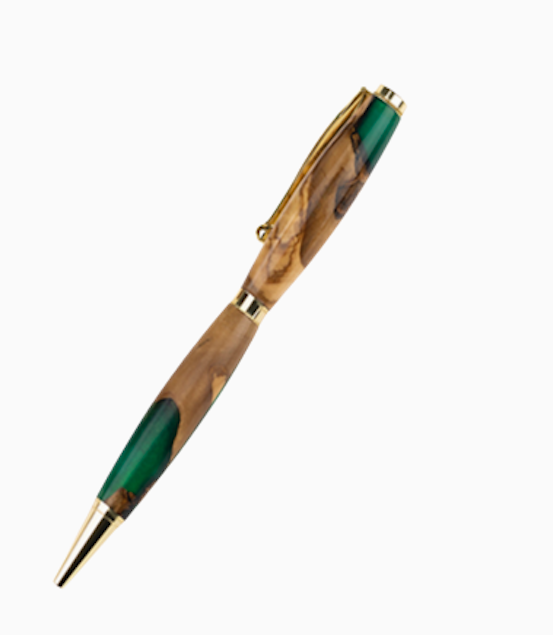 bolígrafo madera artesanal olivo