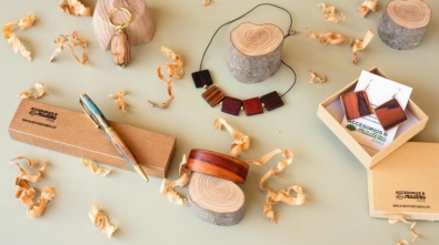 colgante pulsera bolígrafo ideas para regalar en madera